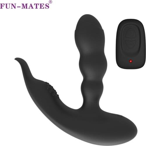 Sex Anal Plug Prostate Vibrator Big Buttplug Massage Adult Toy For Men Wireless Strapless Remote Particle Massager Jonas 17046