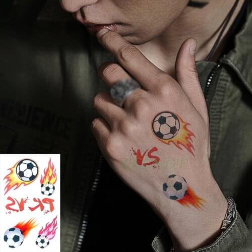Waterproof Temporary Tattoo Sticker football vs letter small size art tatto flash tatoo fake tattoos for kid boy men women