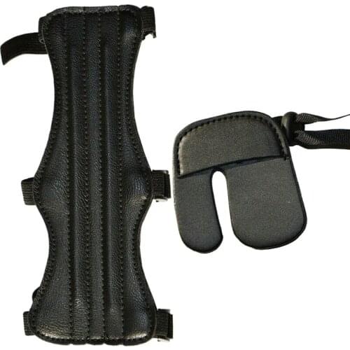 High-quality Durable Leather Protector Finger Arm Guard Archery Protective Gear Sleeve