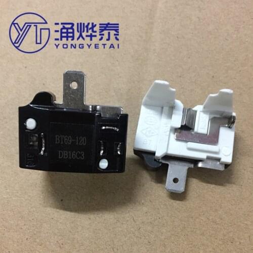 YYT 2PCS Refrigerator Air Conditioning Overload Protector DRP Refrigerator Starter Blade Type Butterfly