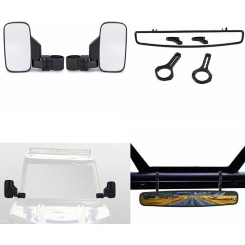 UTV Rear View Race Mirror with 2" Clamp for Can Am Commander Maverick 800 1000 for POLARIS RZR XP 900 Ranger for Yamaha Viking