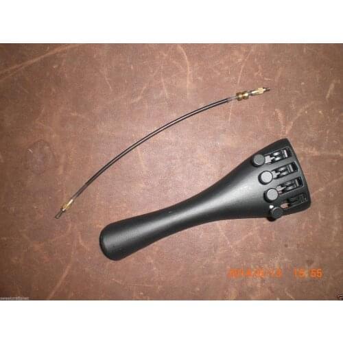 1 PCs Aluminum alloy Violin Tail piece 4/4 with 1 PCs Tail guts