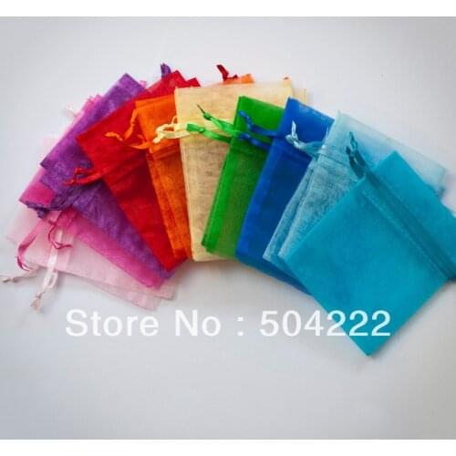 250pcs Assorted Organza Bags 7cm*9cm Sachets handmade soap, bath salt, beads, herbs, favor bag, wedding, sample