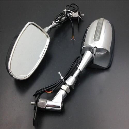 Brand new 100% Chrome motorcycle parts LED Mirrors for CBR 600RR / Ninja 636 ZX6R /YZF R6 R1