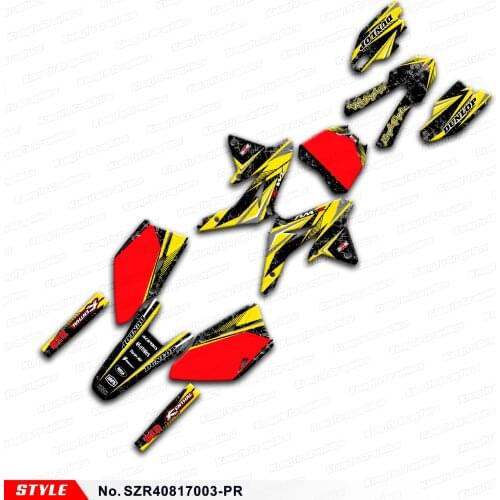 Aftermarket Motocross Stickers for RMZ 450 2008 2009 2010 2011 2012 2013 2014 2015 2016 2017, Style No. SZR40817003-PR