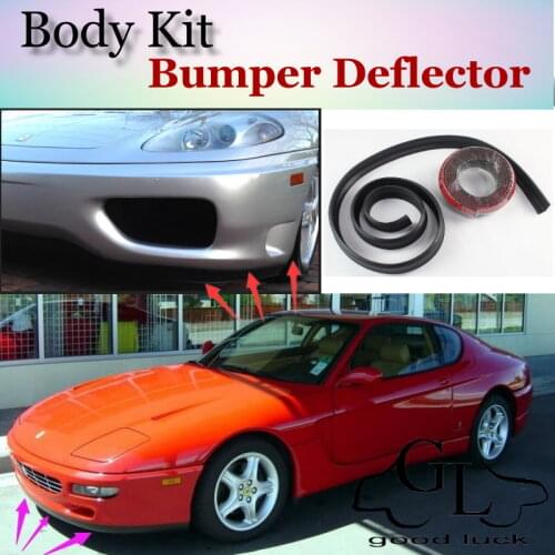 Bumper Lip Deflector Lips For Ferrari 456 GT Front Spoiler Skirt For TG Friends to Car View Tuning / Body Kit / Strip
