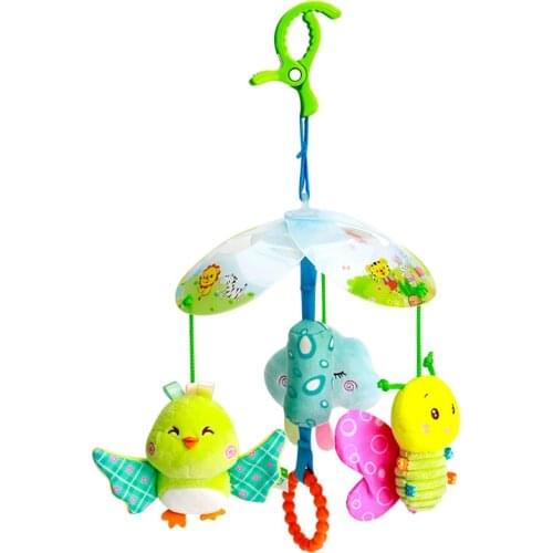 Baby Toys Baby Grasping Hearing Baby Toys 0-1 Year Old Baby Early Education Puzzle Bed Bell Car Hanging Bed Hanging Sensory Toys