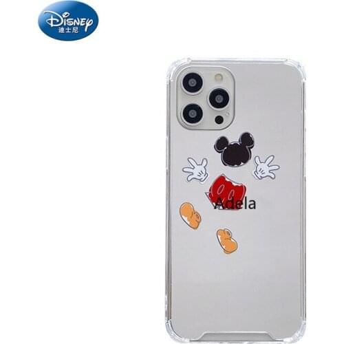 DISNEY 2021 Mickey Silicone Case for IPhone 11 Pro Xs Max iPhone 12 Official Liquid Silicon 360 Full Cover zz0504-5