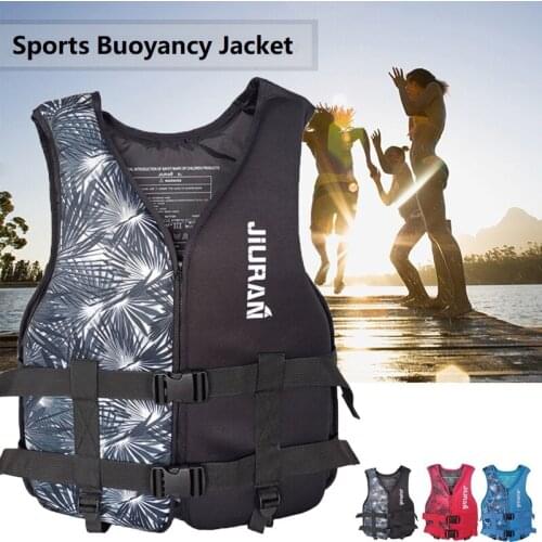 Adult Children Life Vest Neoprene Kids New Water Sports Buoyancy Jacket Swimming Vest for Boating Surfing Kayak Drifting Ski