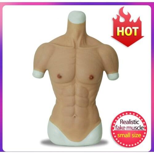 Fake Muscle for ManSilicone Artificial Lifelike Abs Small Size Realistic Actor Cosplay Muscles Skin Cosplay Shapewear