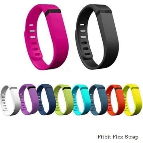 L Pure Colored Silicone Replace Wrist Band Strap Bracelet For Fitbit Flex 1 Smart Watch Band Replacement Bracelets For Women