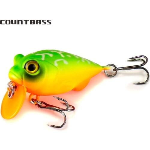 38mm 5g Countbass Floating Crankbait Fishing Leurres Diving Depth 0.2-0.5m Chatterbait Wobbler Lures La Peche Au Leurre