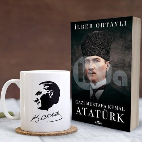 Gazi Mustafa Kemal Ataturk Book and Ataturk Cup Gift Set
