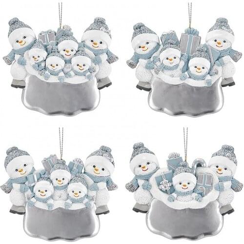 Fashion Creative Scarf Snowman Drop Ornament 2021 Pendant Family cartoon pendant Christmas-Tree Decorating