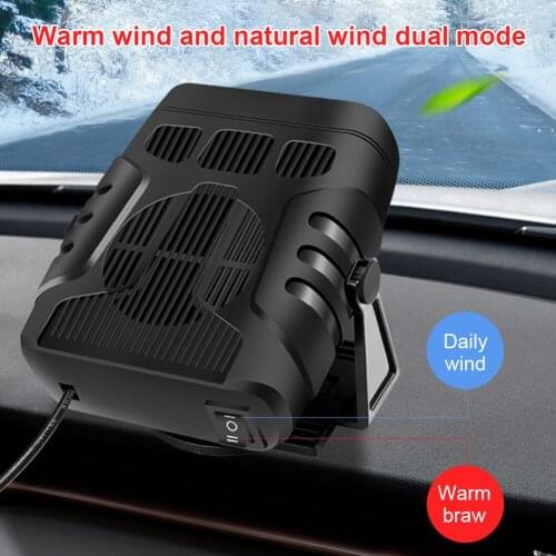 Portable 12V/24V 120W High Power Car Heater Dryer Fan Heating Defroster Demister Car Truck RV Accessories With Car Lighter