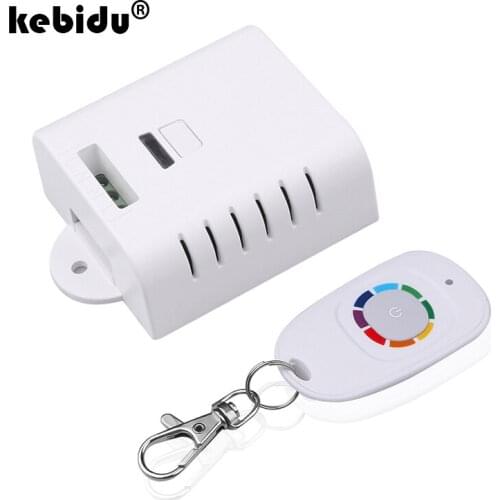 Kebidu AC 85V 110V 220V Wireless RF Transmitter 433 MHz Remote Control Switch + RF Relay Receiver For Light Garage Door Opener