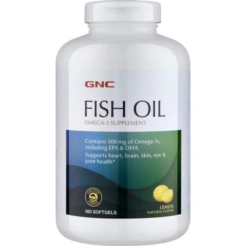FISH OIL 360 Softgels Omega-3 Supplement EPA & DHA Supports heart, brain, skin, eye & joint health reduce contaminants