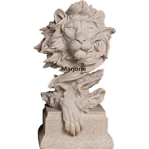 2021 New Nordic Horse Eagle Tiger Head Resin Home Accessories Crafts Creative Living Room Bar Entrance Animal Furnishings Art
