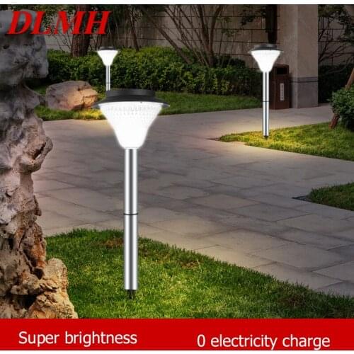 DLMH Solar Light Contemporary Lawn Lamp LED Waterproof IP65 Outdoor Decorative For Courtyard Park Garden