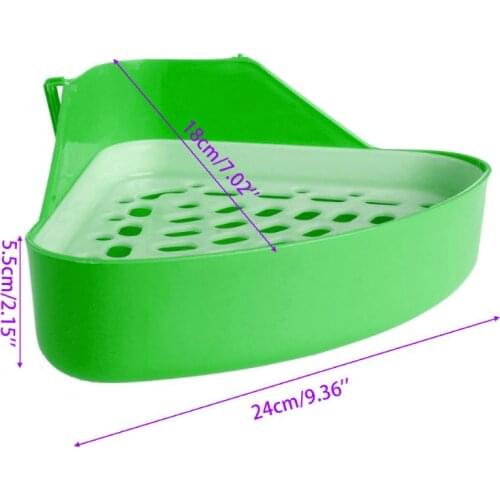 Pet Cat Rabbit Small Animal Pee Toilet Potty Bowl Corner Clean Litter Trays Hot