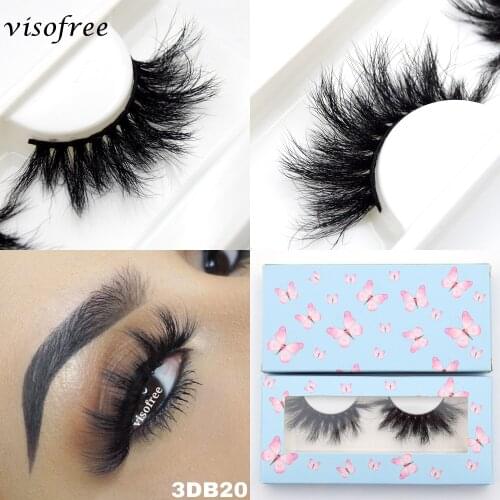 Visofree 3D Faux Mink Eyelashes Natural Thick Long False Eyelashes Dramatic Fake Lashes Makeup Extension Eyelashes maquiagem