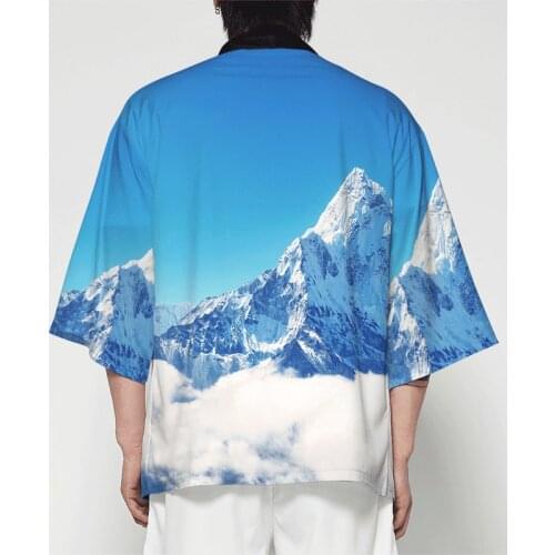 3d Japanese Kimono Cardigan Men Samurai Costume Clothing Kimono Jacket Mens Forest kimono Shirt Streetwear oversize tshirt