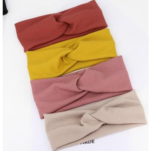 1pcs Women Headband New Turban Headbands Girls Makeup Winter Elastic Hair Band Twisted Knotted Hair Accessories Headwrap