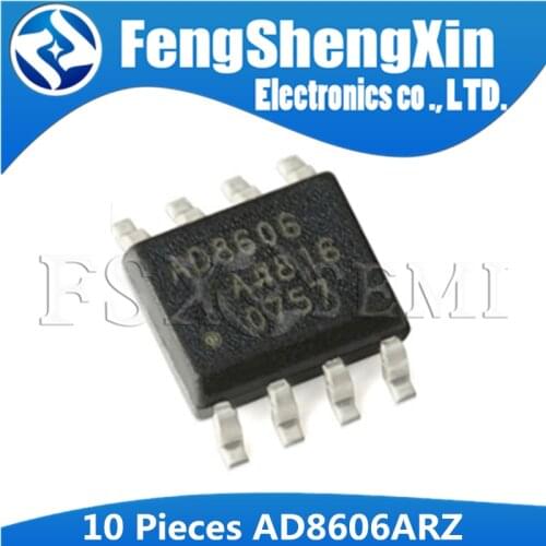 10pcs/lot AD8606 AD8606ARZ AD8606A SOP-8 Precision,Low Noise, CMOS, Rail-to-Rail, Input/Output Operational Amplifiers