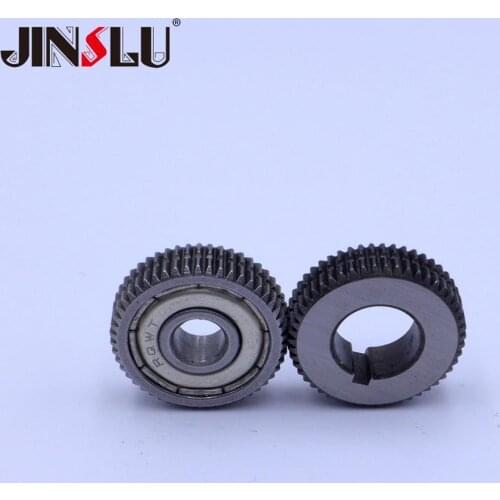 2pcs 0.8-1.0mm Toothed Roller For Steel wire MIG Spool Gun Push Pull Feeder Aluminum Steel Welding Torch