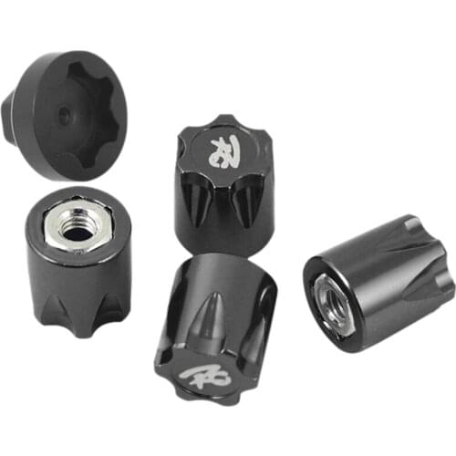 4PCS Aluminium RC Car Wheel Rim Center Cap M4 Nut for 1/10 RC Crawler Traxxas TRX4 Axial SCX10 90046 D90 Tamiya MST Black