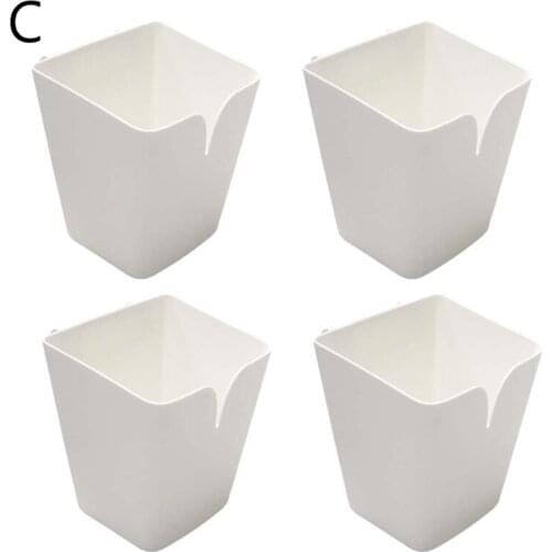 4pcs Kitchen Trolley Hanging Basket Storage Bucket Tableware Sundries Debris Box 94PF