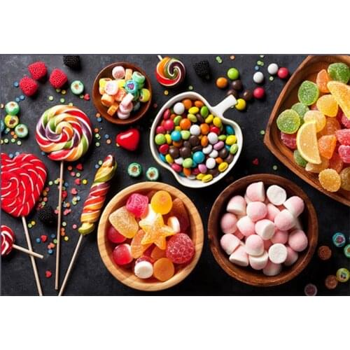 5D DIY Full Diamond Mosaic 5D “Colored Candy” Diamond Painting Cross stitch Diamond Embroidery Rhinestone Children Gifts