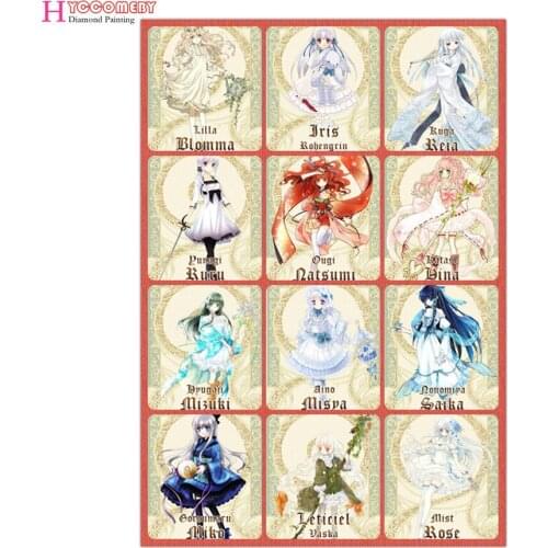 5D diy Diamond Painting full square Twelve Constellation Girls Anime Pictures Diamond Embroidery Cross Stitch Mosaic decoration