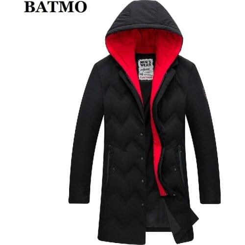 BATMO 2020 new arrival winter 90% white duck down hooded jackets men,mens winte parkas,mens warm coat plus-size 9989