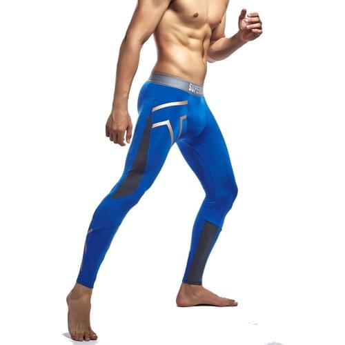Spring Autumn Men Sport Pant Elastic Legging Tights Running Jogging Fitness Gym Training Workout Trouser Sportswear