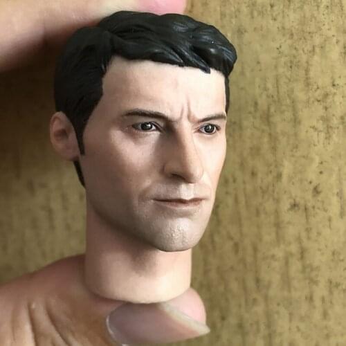 For 12' Body Doll 1:6 Scale Handsome MAN Head Sculpt Carving Model Collectible Collections Toys Accessories Display