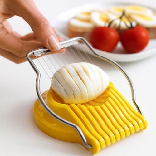 Dropship New Stainless Steel Boiled Egg Slicer Cutter Mushroom Tomato Kitchen Chopper