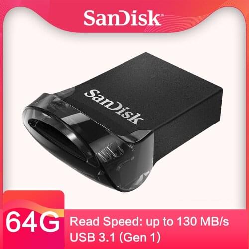 SANDISK ULTRA FIT USB 3.1 FLASH DRIVE 16GB 32GB 64GB 128GB 256GB Up to 130MB/s read