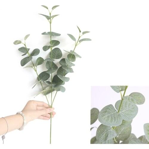 Fake Artificial Eucalyptus Leaves Leaf Plant Landscaping Necessary Non-toxic La Pulp Cloth Silk Flowers Nordic Home Decor Flower