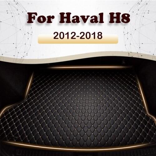 Car trunk mat for Haval H8 2012 2013 2014 2015 2016 2017 2018 Cargo Liner Carpet Interior Parts Accessories Cover