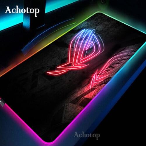 Asus Mouse Pad Rog Deco Gaming Slipmat Rgb Led Setup PC Gamer Decoration Cool Gloway Mouse Mat Republic of Gamer With Cable Rugs