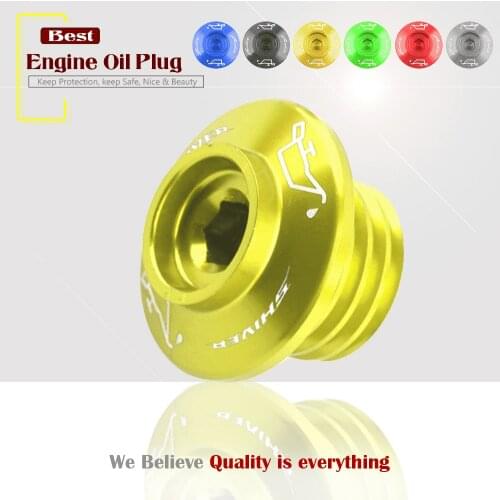 Motorcycle CNC Engine Plug Cover Caps Screws Filter Oil Bolt Sump Nut for Aprilia SHIVER 750 2007-2016