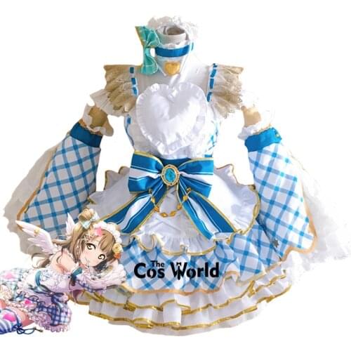 LoveLive! Minami Kotori This Swimsuit Is My Favorite Humming Angel Apron Dress Uniform Outfit Anime Customize Cosplay Costumes