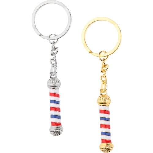 Fashion Pendants Keychain Stainless Steel Key Ring Perfect Salon Owner or Hair Stylist Jewelry Gift