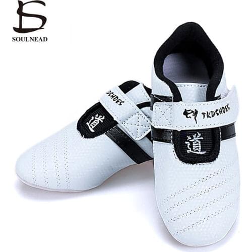 Taekwondo Shoes Men White Taichi wushu Kungfu Sports Shoes Soft Breathable Karate Martial Arts Wrestling Sneakers Adult Children