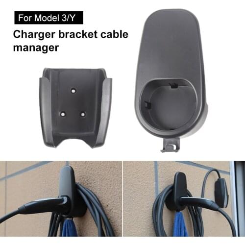 Charging Cable Organzier Connector Bracket Charger Holder Wall Mount Charger Cable Holder For Tesla Model 3 Model Y Accessories