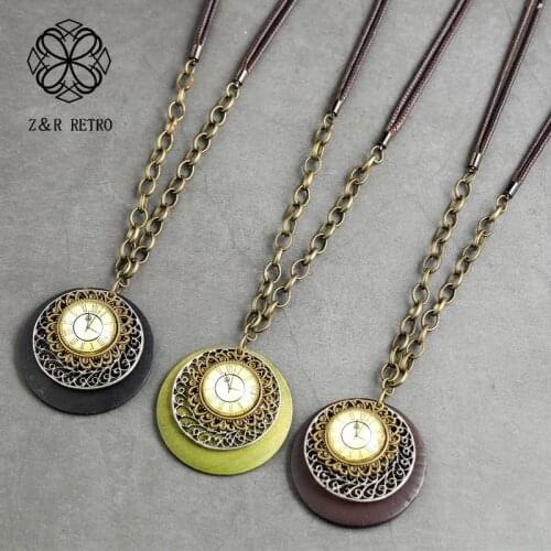 Handmade Necklaces & Pendants Rope Chains Suspension Neck Decoration Long Sweater Necklace For Women Accessories Retro Jewelry