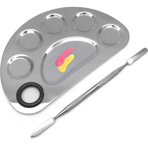 1pcs Nail Pait Palette Design Drwaing Nail Art Color Display For Manicure Cosmetic Palette Makeup Painting Tools