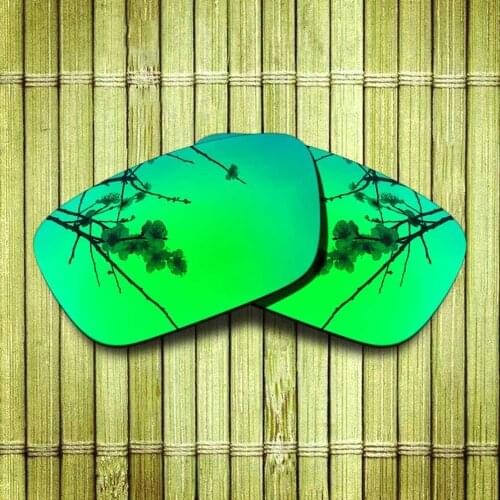 Polarized Replacement Lense For-Oakley Jury Sunglasses Frame True Color Mirrored Coating - Green Options