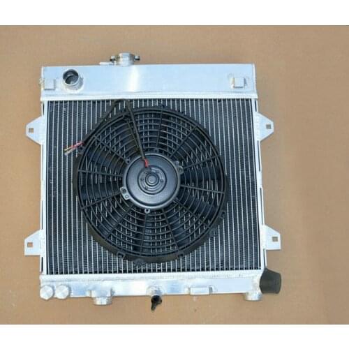 Aluminum Alloy Radiator+FAN For BMW E30 M10 316i 318i 1982-1991 Manual MT 83 84 85 86 87 88 89 90